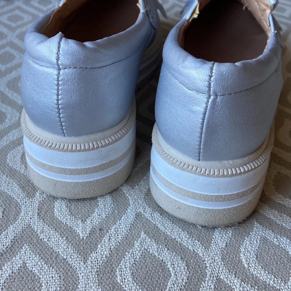 El Hilo Comductor Silver Sneaker Platform Shoe sz 6.5 - Picture 7 of 7